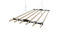 SwiftDry Lifestyle Contemporary 6 Rail Airer - Black (2 Sizes)