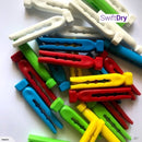 Coloured Dolly Clothes Pegs x25
