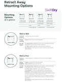 Austral Retractaway 40 (5 Lines, 40m) - SwiftDry Clotheslines NZ