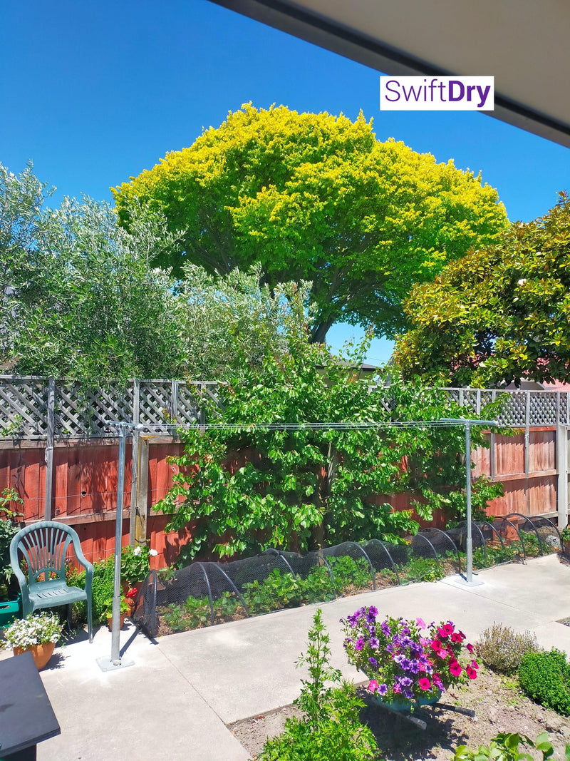 DandyLine T Bar Clothesline - (800mm wide, 24m) - SwiftDry Clotheslines NZ