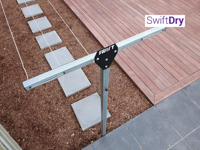 SwiftDry Classic T Bar - (1000mm wide, 36m) - SwiftDry Clotheslines NZ