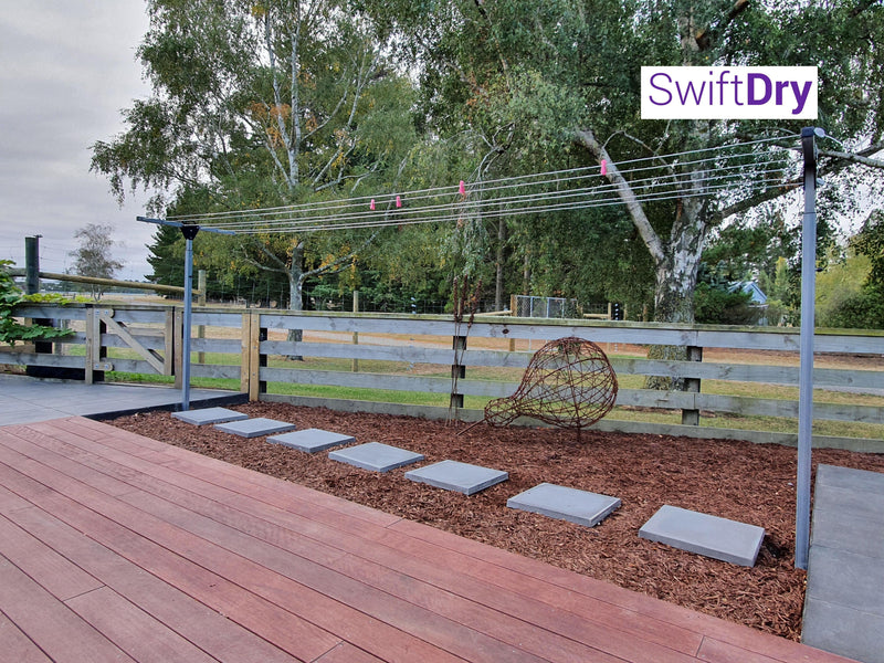 SwiftDry Classic T Bar - (1000mm wide, 36m) - SwiftDry Clotheslines NZ
