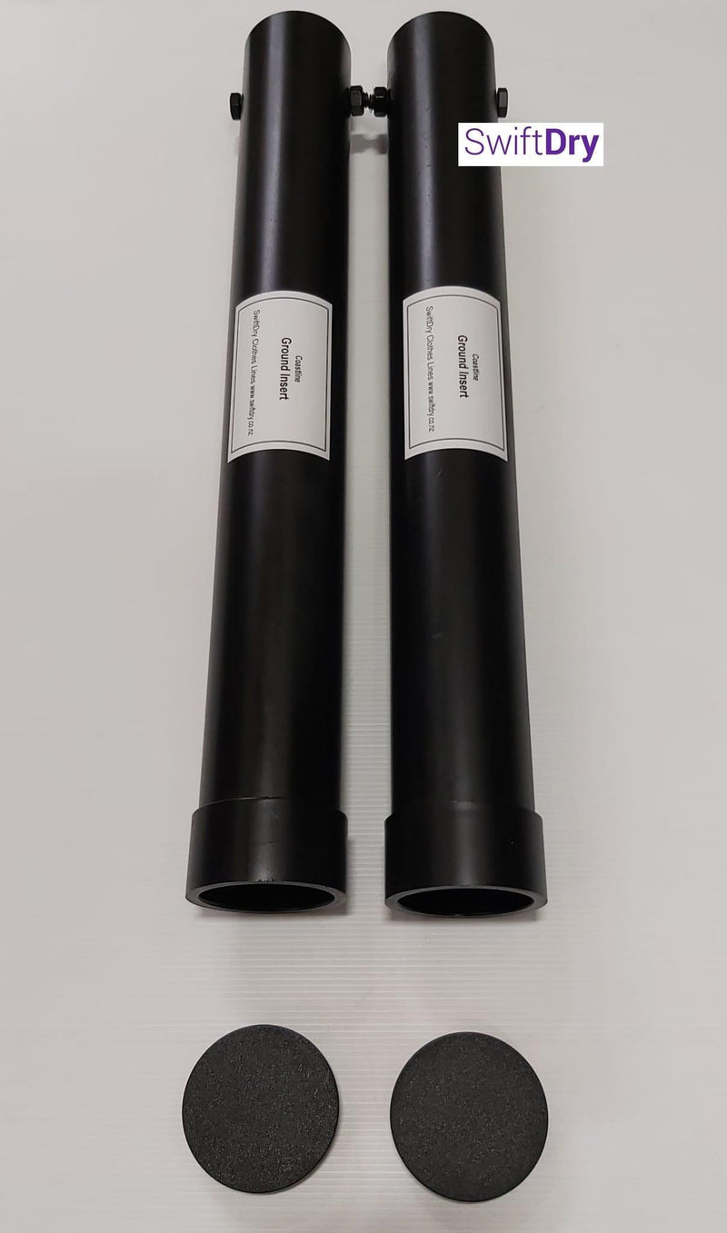 SwiftDry CoastLine In-Concrete Sleeves - Pair - SwiftDry Clotheslines NZ