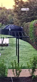 SwiftDry Coastline T Bar Clothesline (1200mm wide, 42m) - SwiftDry Clotheslines NZ