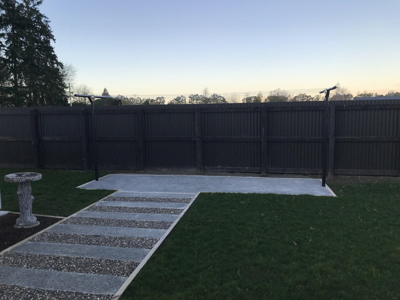 SwiftDry Coastline T Bar Clothesline (1200mm wide, 42m) - SwiftDry Clotheslines NZ