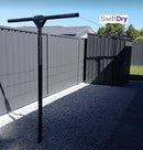 SwiftDry Coastline T Bar Clothesline (1200mm wide, 42m) - SwiftDry Clotheslines NZ