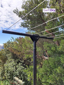 SwiftDry Coastline T Bar Clothesline (1200mm wide, 42m) - SwiftDry Clotheslines NZ