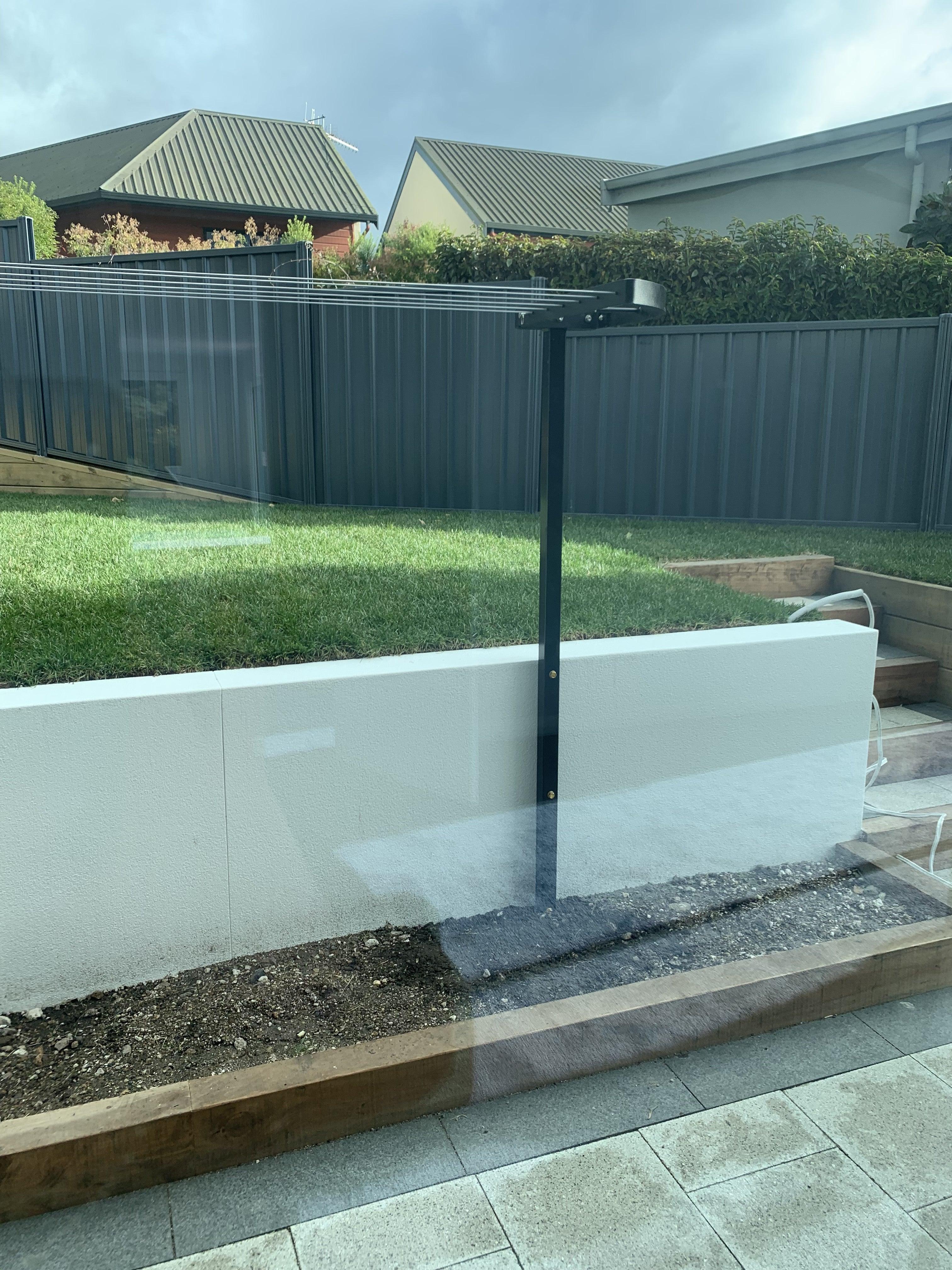 SwiftDry StreamLine Wall Mounted Clothesline - 6 Lines - Black - SwiftDry Clotheslines NZ